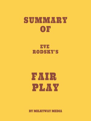 cover image of Summary of Eve Rodsky's Fair Play